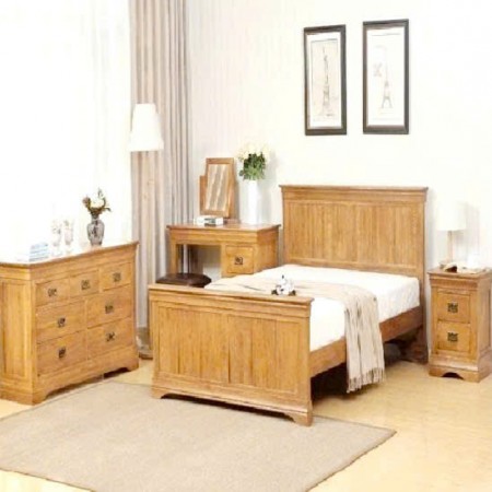 French - BR03 : Trọn Bộ Phòng Ngủ Gỗ Sồi - 6 Món